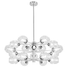 Dainolite ABI-3318C-PC-CLR - 18 Light Halogen Chandelier Polished Chrome with Clear Glass