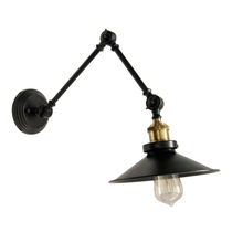 Dainolite V928-1W-BK - 1 Light Incandescent Adjustable Wall Lamp, Black Finish